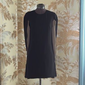 Halston Heritage Black and Champagne color dress